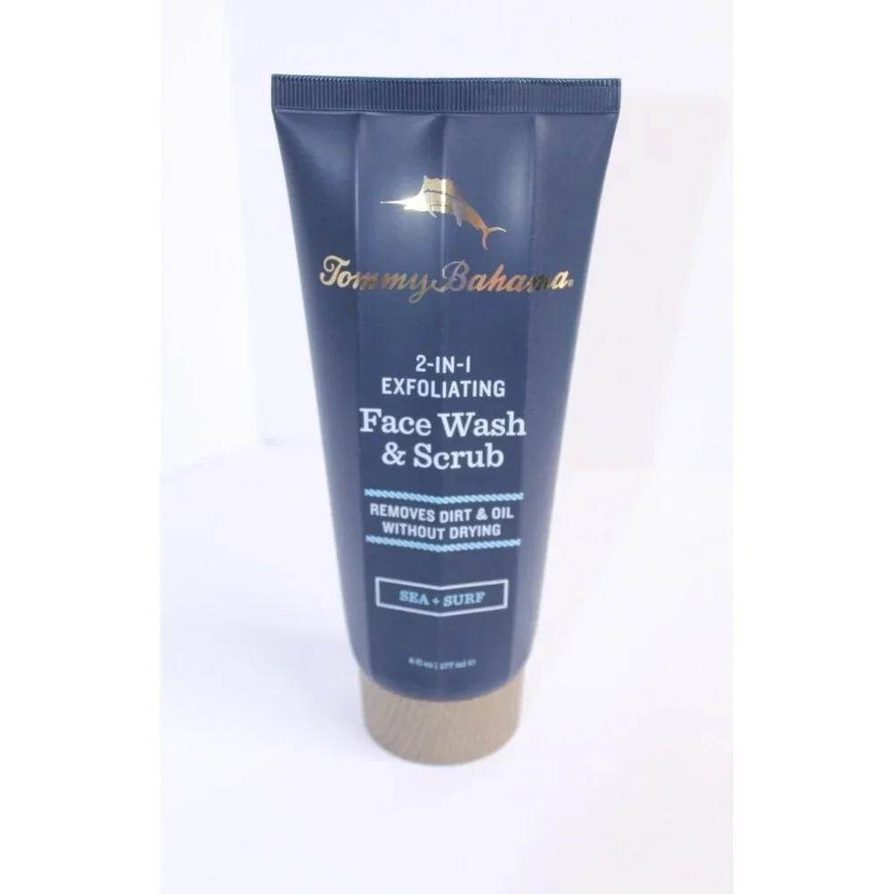 Tommy Bahama 2-in-1 Exfoliating Face Wash &‎ Scrub Sea and Surf 6 fl oz New